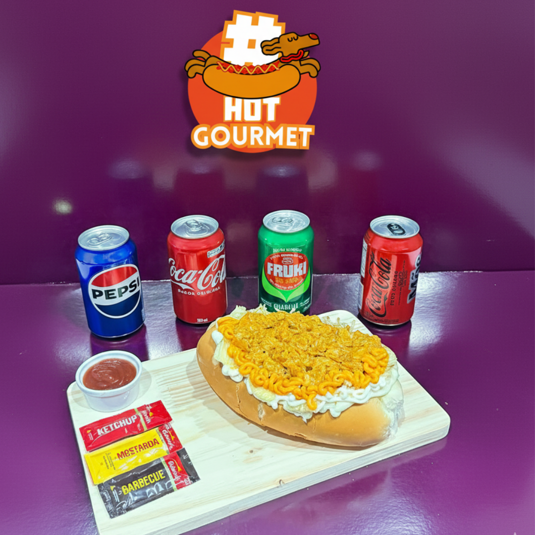 Dog purê com fricassê e cheddar